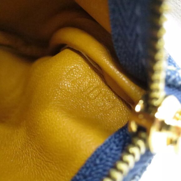 LOUIS VUITTON Pochette Cles Coin Purse M95343 Blue Denim - Picture 8 of 12